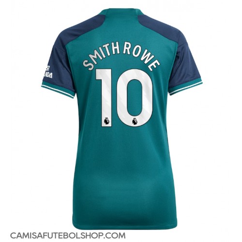 Camisa de time de futebol Arsenal Emile Smith Rowe #10 Replicas 3º Equipamento Feminina 2023-24 Manga Curta